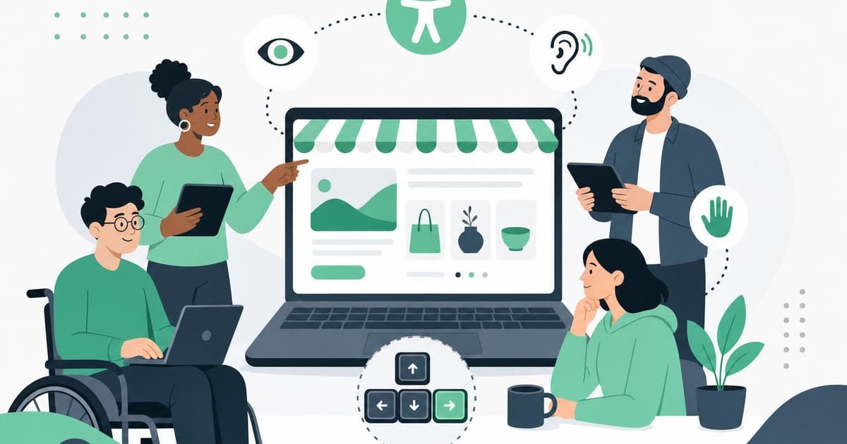 Personnes utilisant une boutique en ligne accessible sur plusieurs appareils