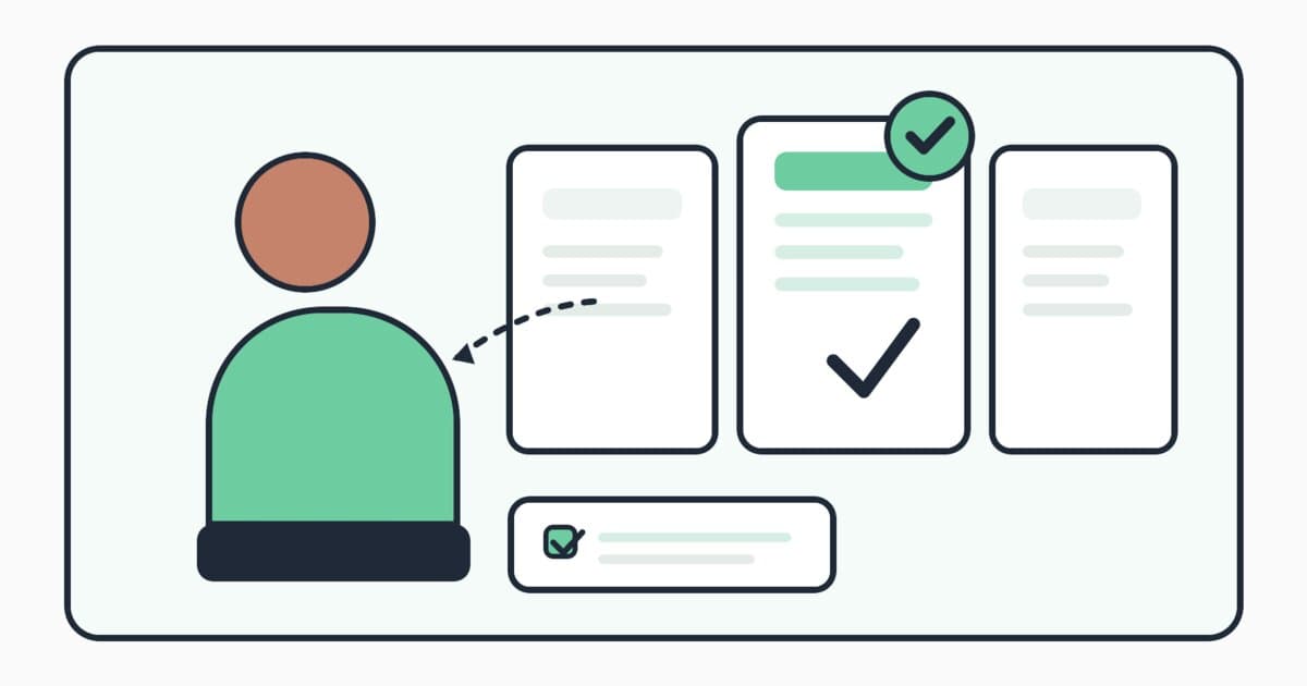 Illustration Mitizy d’un dirigeant de PME comparant quelques solutions IA sur un bureau clair, avec une logique de sélection simple et structurée