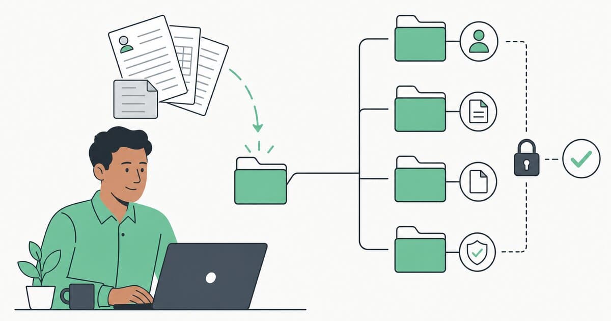 Illustration Mitizy d’un dossier numérique simple pour registres obligatoires TPE